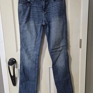 Cinch Women's Blue Boot Cut Jeans LONG